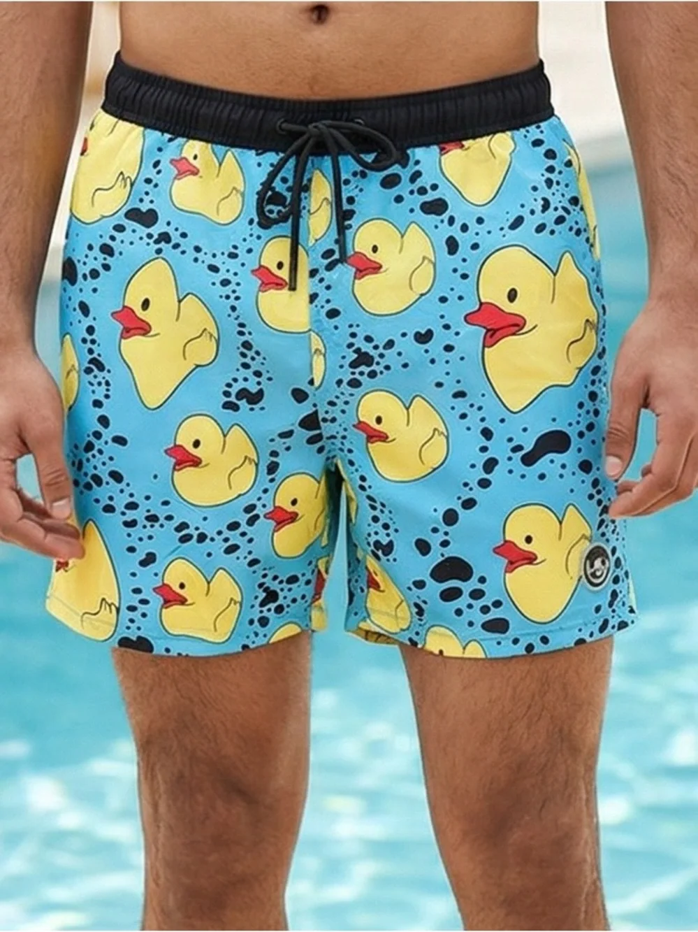 NWT NEFF Ducky Life Swim Trunks Men’s Graphic Print Board Shorts Size L